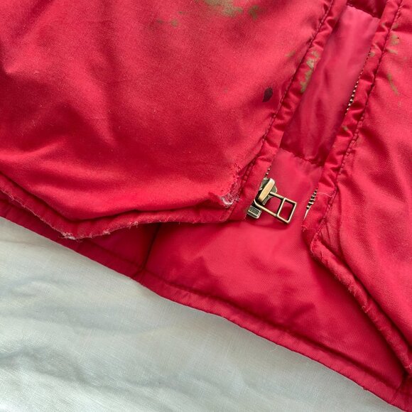 Eddie Bauer Red Quilted Goose Downlight Vest - Picture 13 of 16